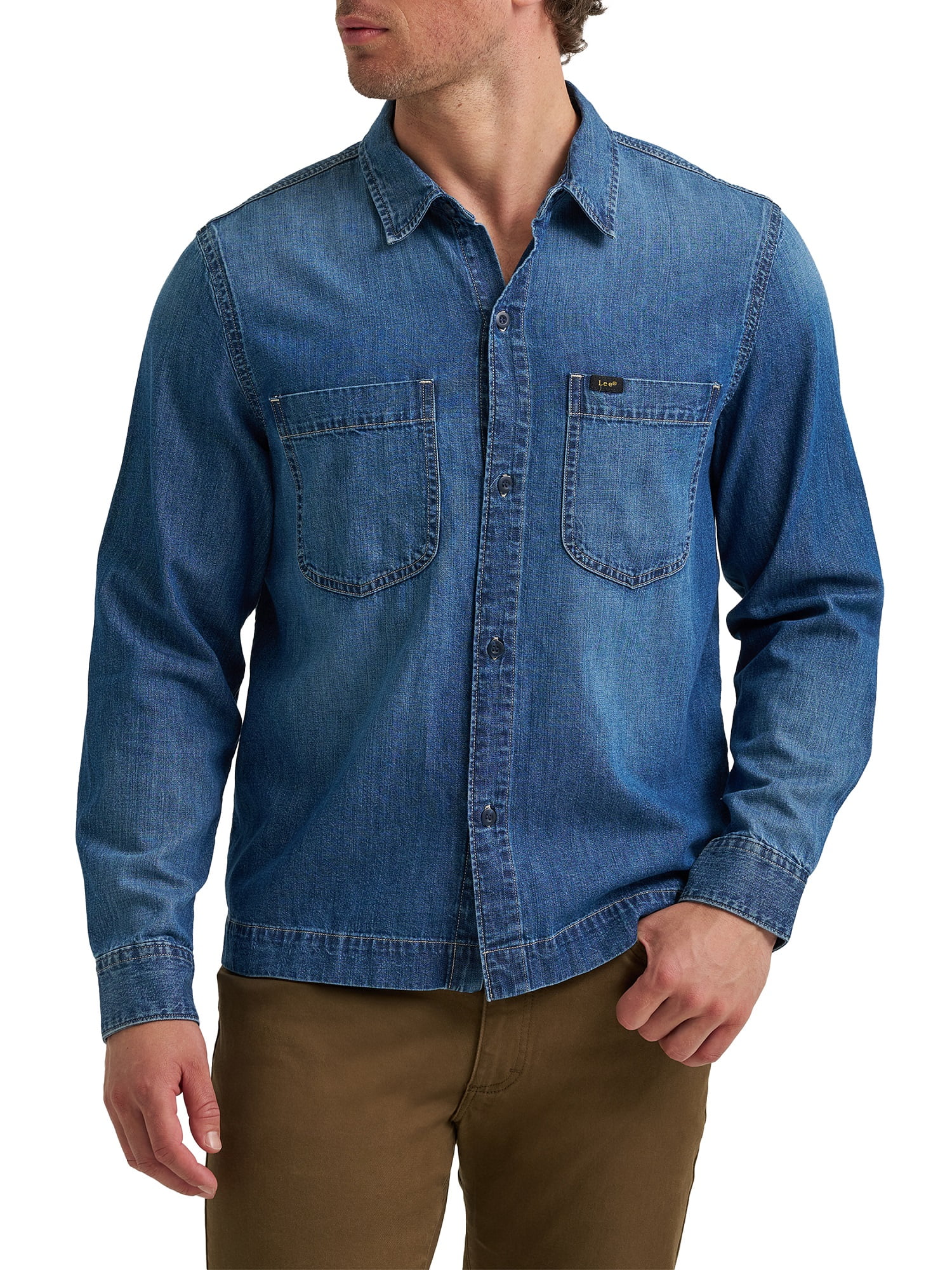 Lee® Men's Heritage Plaid Overshirt - Walmart.com