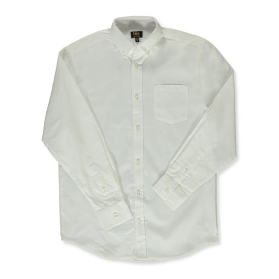 Lee Men's L/S Button-Up Oxford Shirt Color: white Size: s