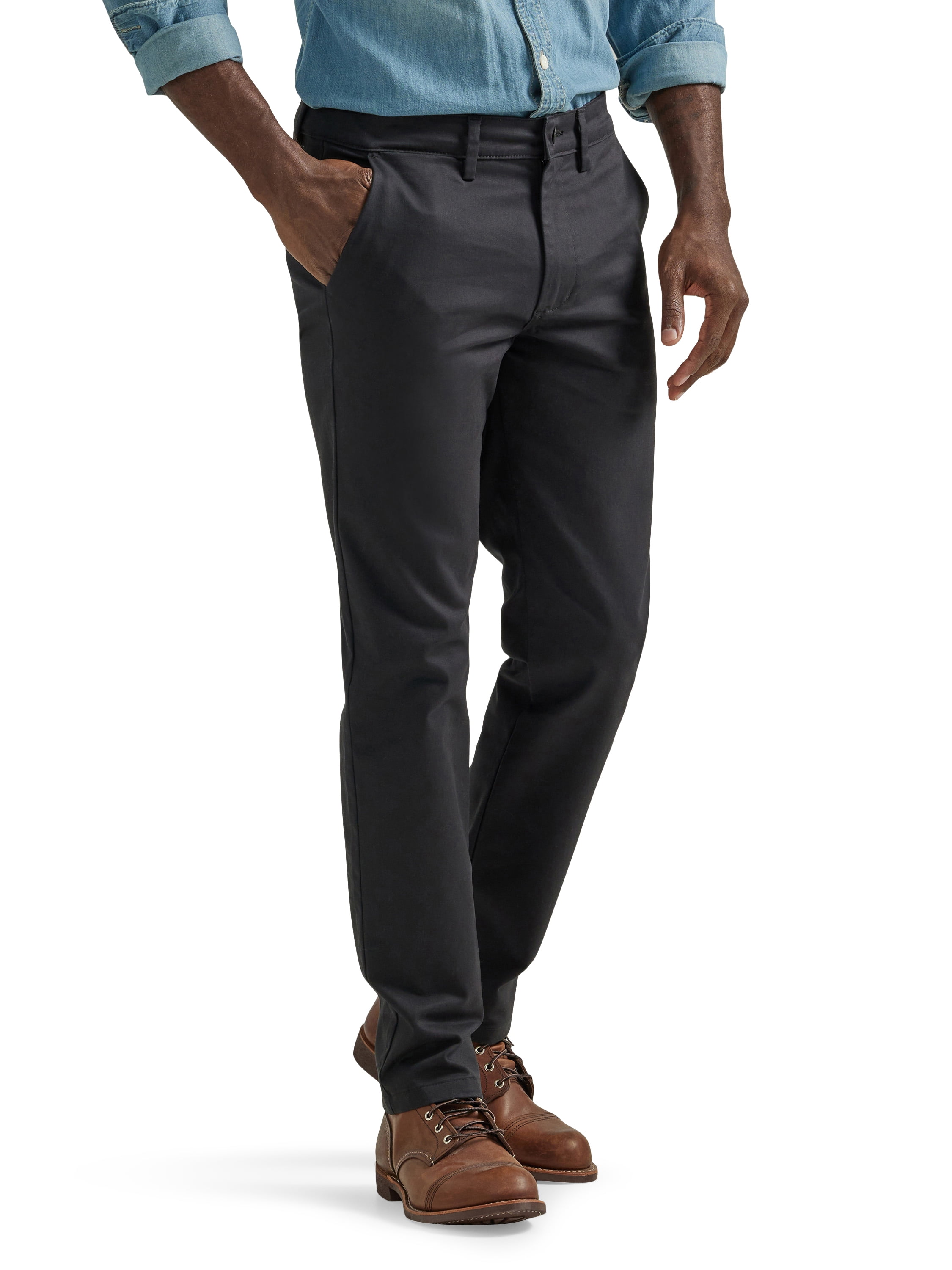 Lee Men s Legendary Flat Front Slim Straight Pant with Wrinkle