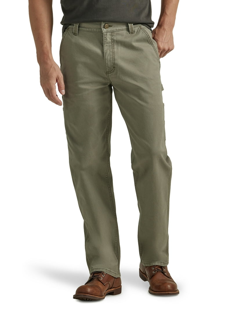 ★ POSZER★ Carpenter Washed Denim Pants Khaki 233CWDPT034 Lee Men's Legendary Workwear Carpenter Jean Loose Fit