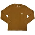 thumbnail image 1 of Lee Men's Long Sleeve Cotton Workwear Pocket T-Shirt (Tobacco, XXL), 1 of 1