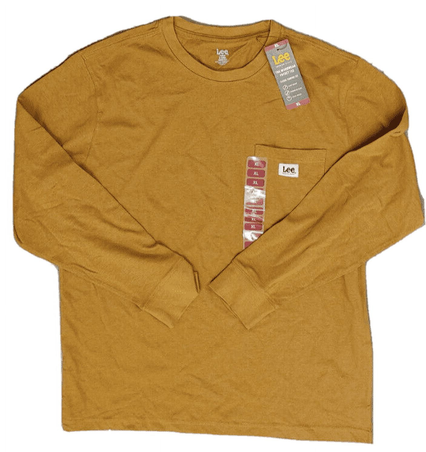 Lee Men's Long Sleeve Cotton Workwear Pocket T-Shirt (Sterling