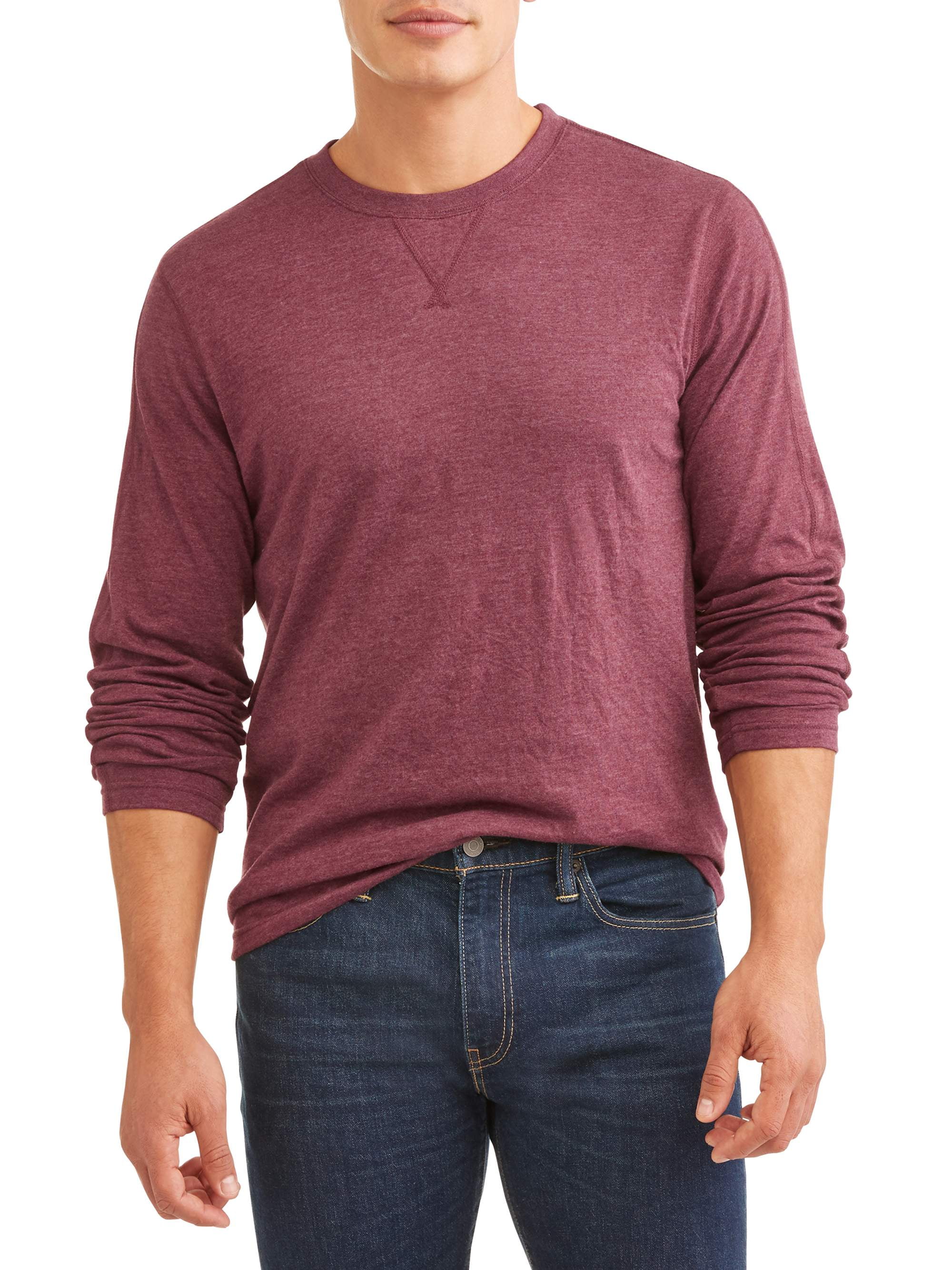 Lee Men's Long Sleeve Super Soft Crew Neck, Available up to size