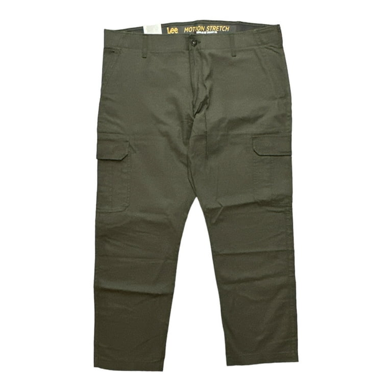 Lee Men s Motion Performance Stretch Straight Leg Cargo Pant Forest 40x30