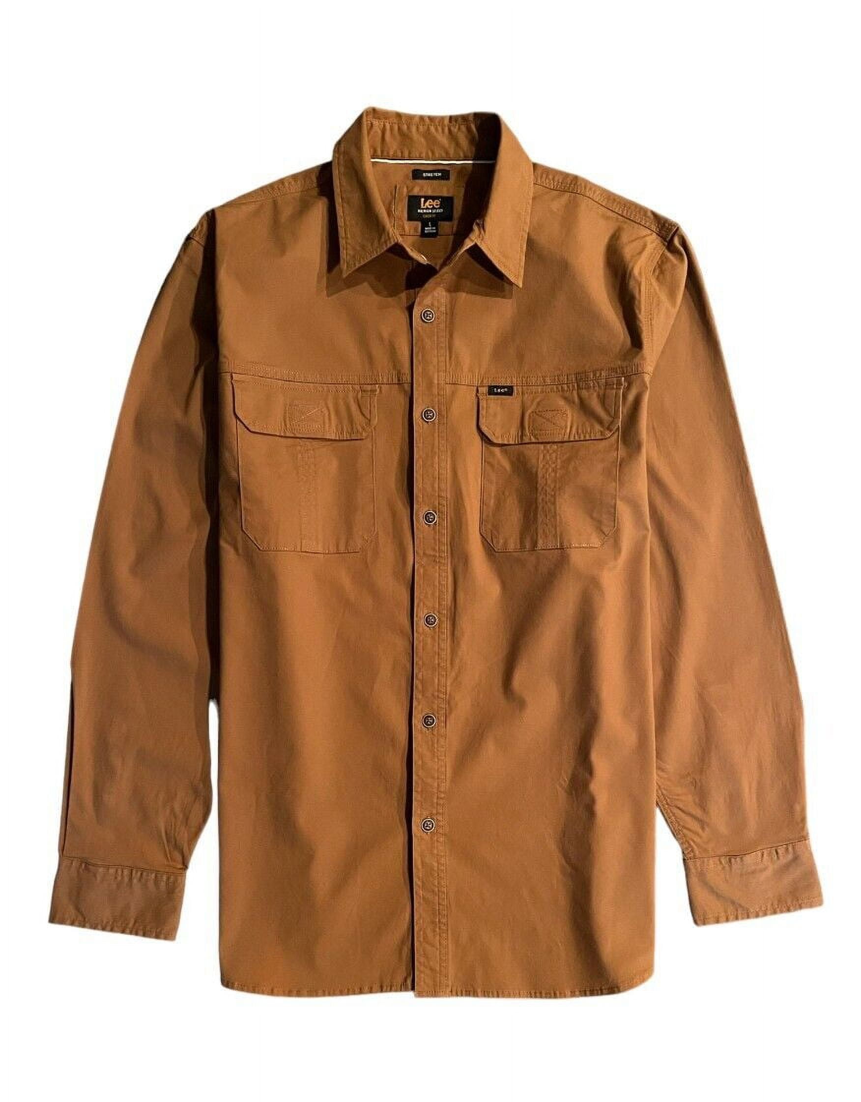 Lee Men's Premium Select Classic Fit Canvas Utility Button Down