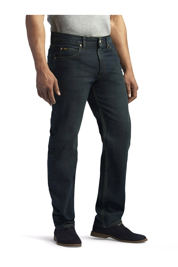 Men's Regular Fit Straight Leg Stretch Jeans
