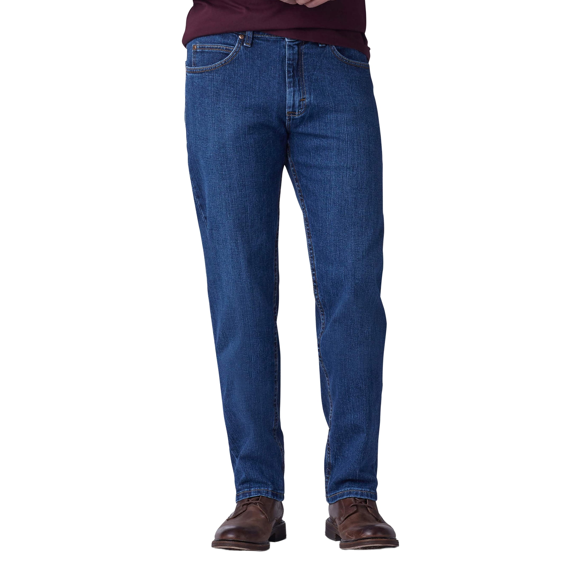 Lee Men's Regular Fit Straight Leg Stretch Jeans - Walmart.com