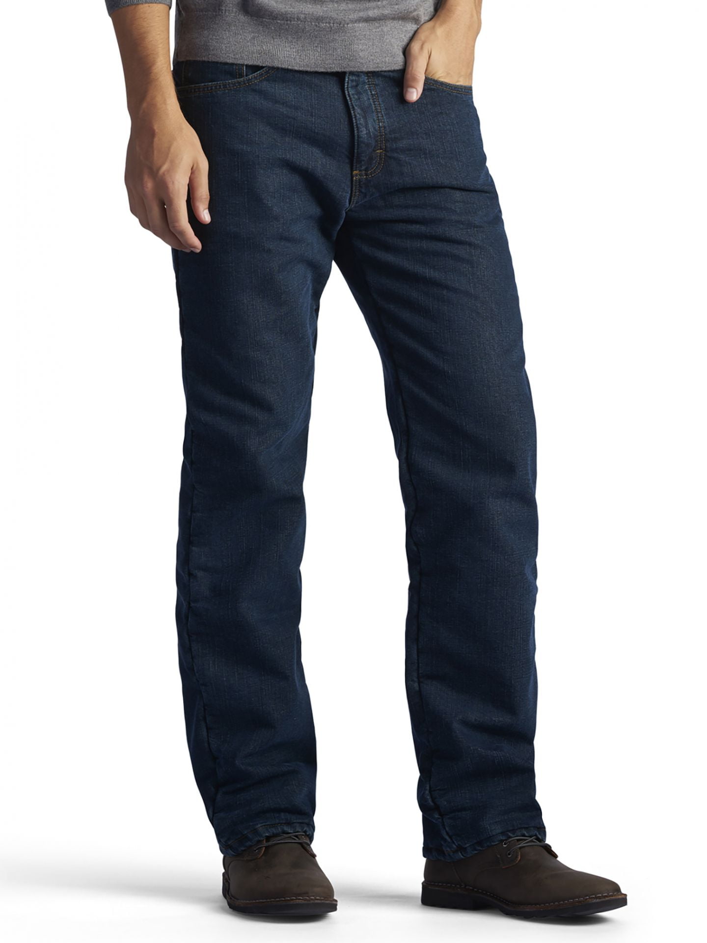 Lee Men's Relaxed Fit Fleece Lined Straight Leg Jean