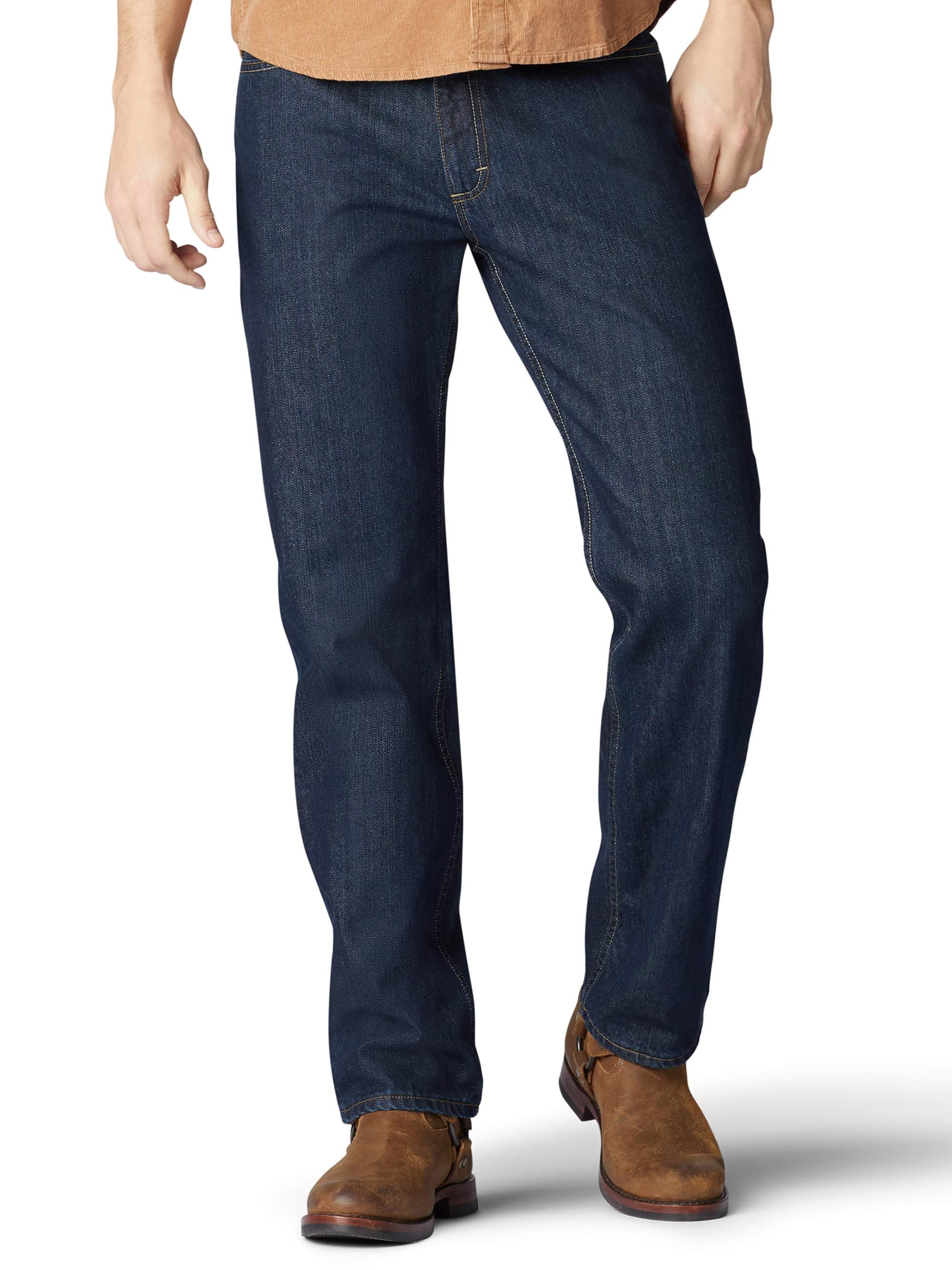 Lee Men's Relaxed Fit Straight Leg Jeans - Walmart.com