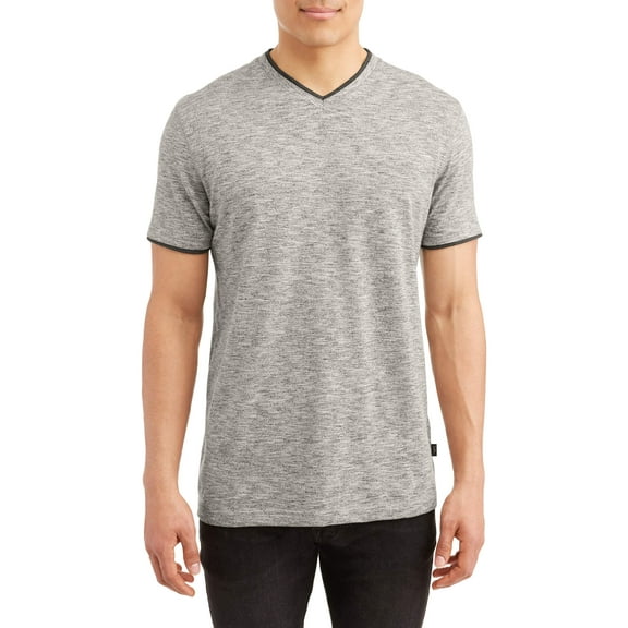 Lee Men's Short Sleeve Textured Jersey V-Neck Tee, Available up to size 2XL