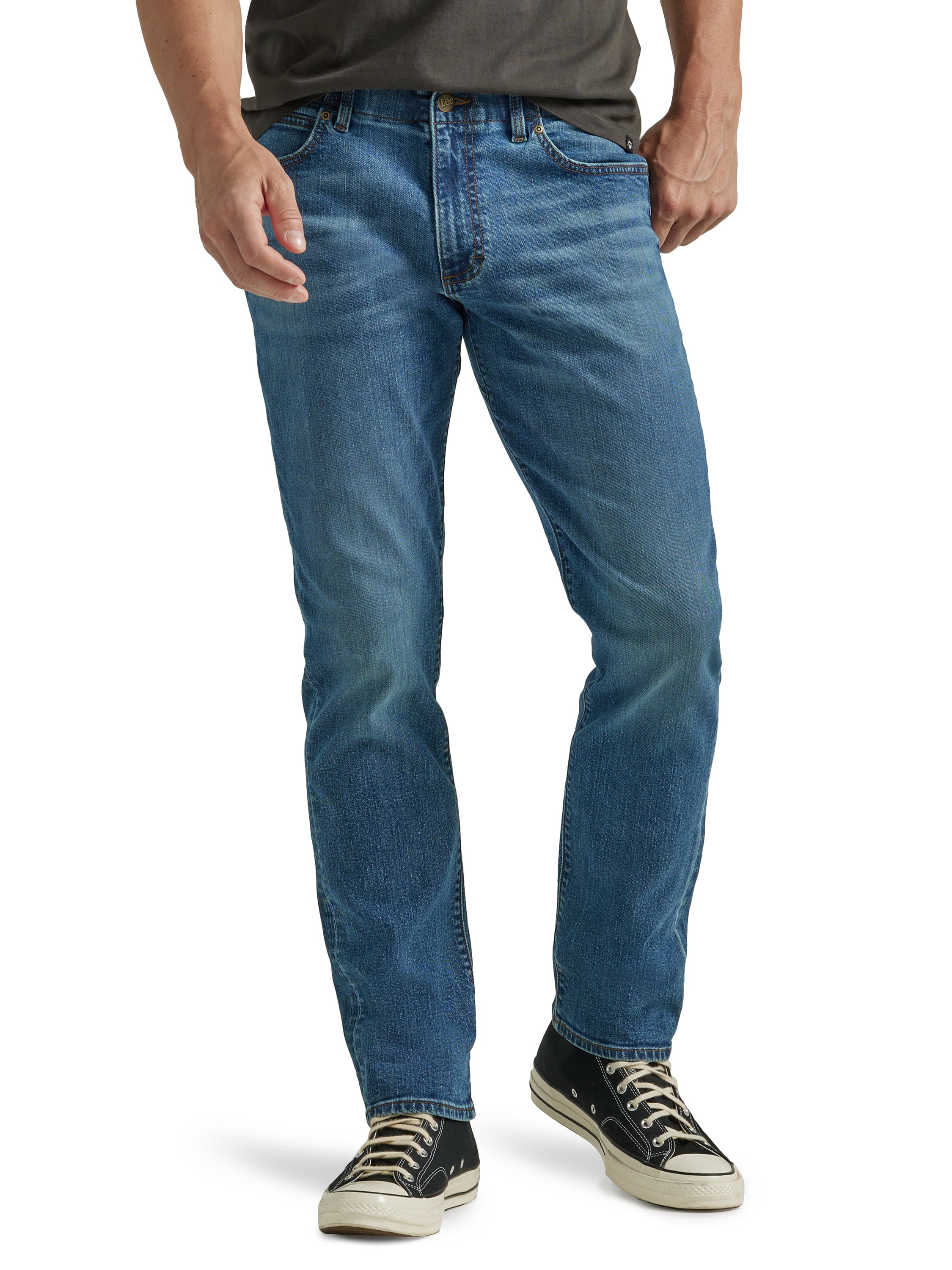 Lee Men's Straight Tapered Denim Jean - Walmart.com