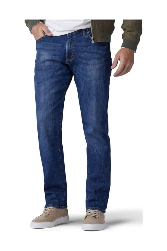 Men’s and Big Men’s Extreme Motion Straight Fit Tapered Leg Jeans