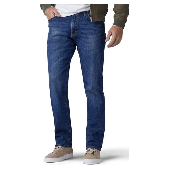 Lee Men’s and Big Men’s Extreme Motion Straight Fit Tapered Leg Jeans ...