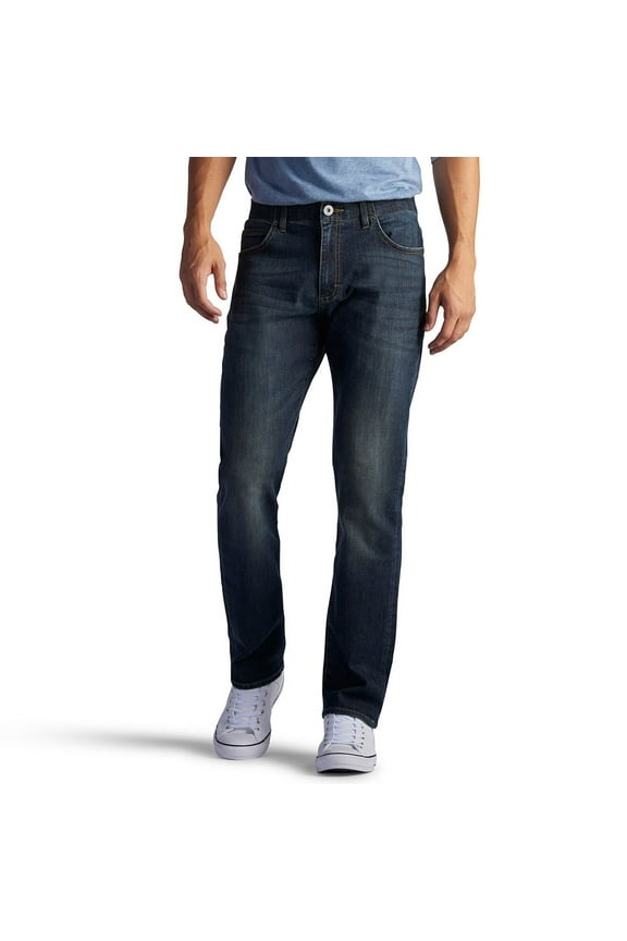 Men’s and Big Men’s Extreme Motion Straight Fit Tapered Leg Jeans