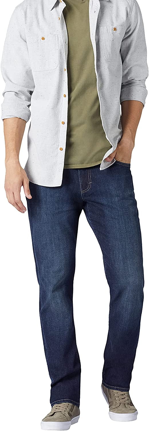 Lee Men’s and Big Men’s Extreme Motion Straight Fit Tapered Leg Jeans