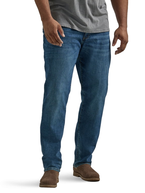 Men’s and Big Men’s Extreme Motion Straight Fit Tapered Leg Jeans