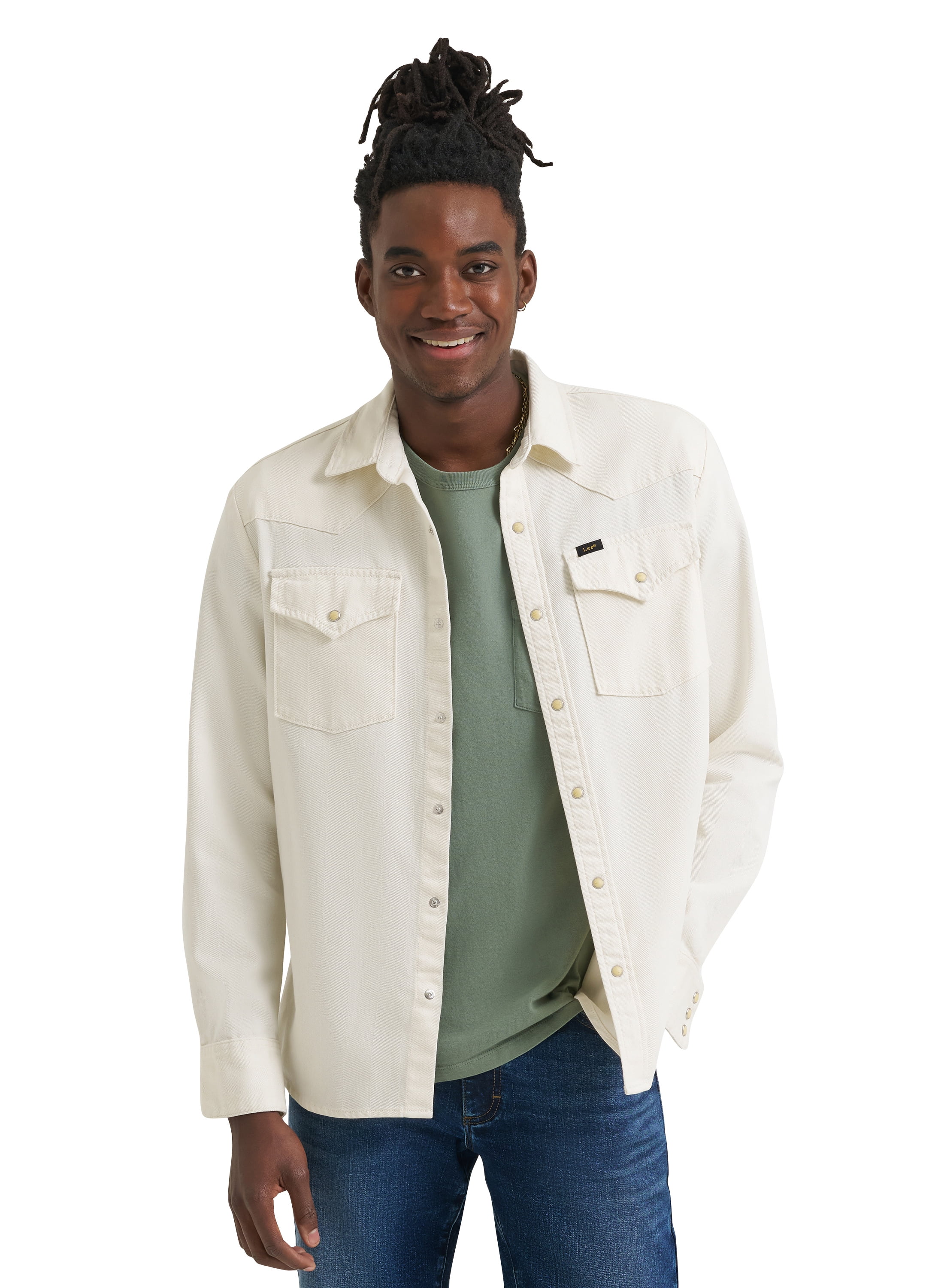 Lee Mens Long Sleeved Western Shirt