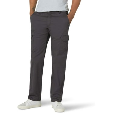 Lee Mens Performance Series Extreme Comfort Twill Straight Fit Cargo Pant 38W x 29L Charcoal