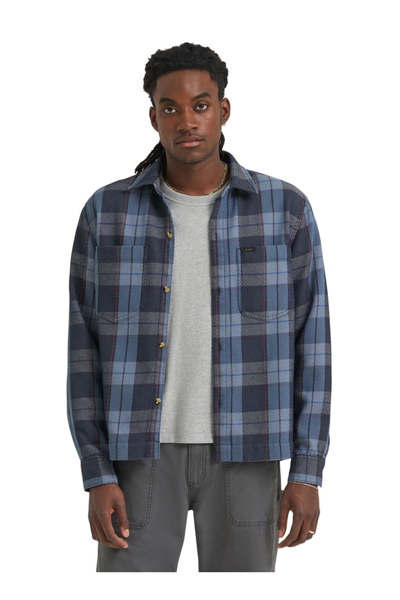 Mens Plaid Overshirt