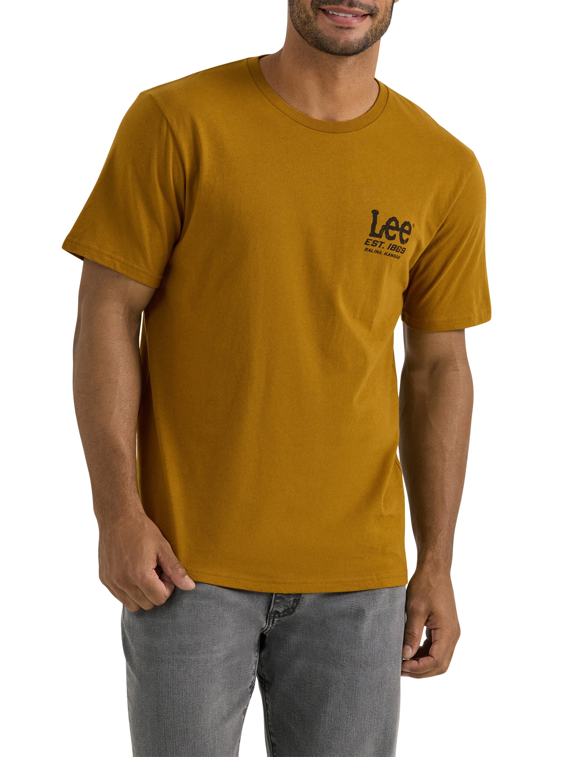 Lee Men's Short Sleeve Button-Down Shirt - White Circles Print, Stretch Poplin, Regular & Big & Tall Fit, X-Large - View #5