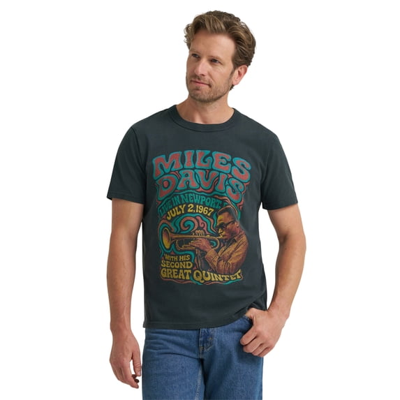 Lee® Men's Short Sleeve Miles Davis Graphic Tee, Sizes S- 3XL