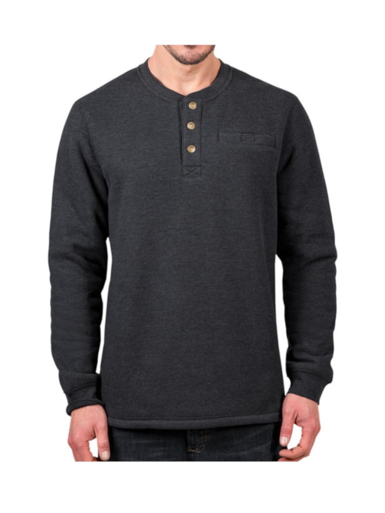 Lee Men's Sherpa Lined Soft Outdoor Henley Long Sleeve Shirt, Regular