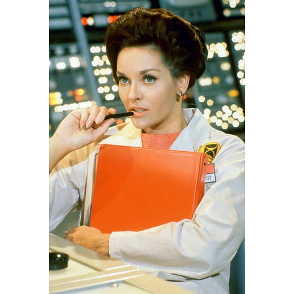 Lee Meriwether The Time Tunnel 24x36 Poster seated by computer