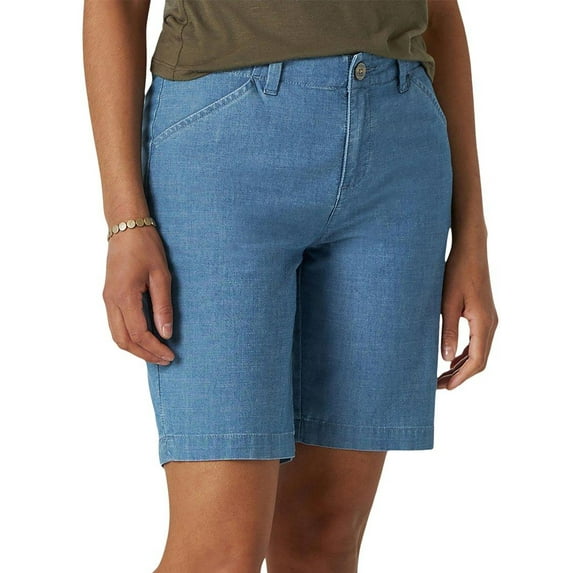 Lee Mid Rise Cotton Spandex Chino Short (Women's), 1 Count, 1 Pack