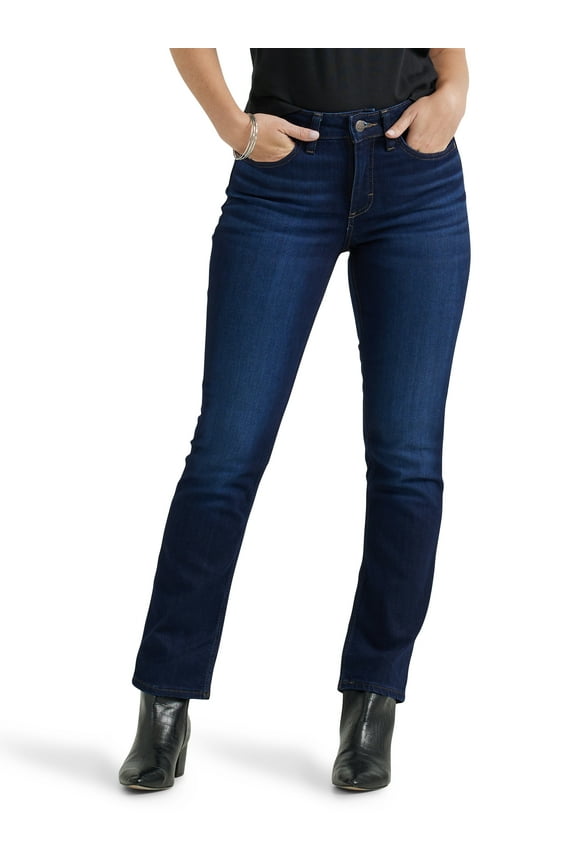 Women's Midrise Straight Jean, Available in 28", 30", 32" Inseams, Sizes 2-22