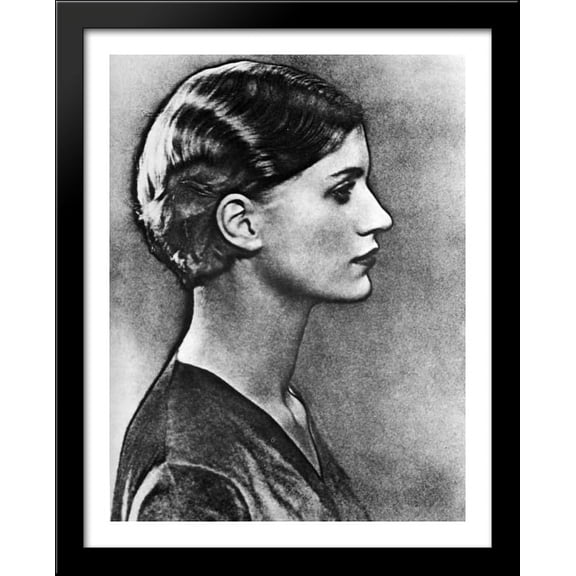 Lee Miller 28x36 Large Black Wood Framed Print Art by Man Ray