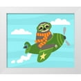 thumbnail image 1 of Lee, Nancy 24x20 White Modern Wood Framed Museum Art Print Titled - Airborne Sloth, 1 of 4