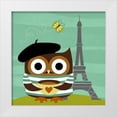 thumbnail image 1 of Lee, Nancy 26x26 White Modern Wood Framed Museum Art Print Titled - Owl in Paris, 1 of 4