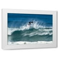 thumbnail image 1 of Lee Peterson 18x14 White Modern Wood Framed Wall Art Titled - Surfing III, 1 of 5