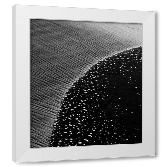 Lee Peterson 4x24 White Modern Wood Framed Wall Art Titled - Beach Reflection IV