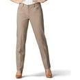 thumbnail image 1 of Lee Women's Secretly Shapes Regular Fit Straight Leg Pant Light Fawn 8 Petite, 1 of 3