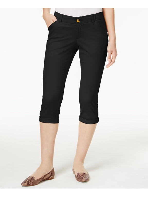 Lee Platinum Petite Chino Cropped Pants Black 8P
