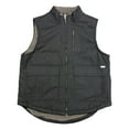 thumbnail image 1 of Lee Premium Men's Sleeve Sherpa Lined Mock Collar Full Zip Canvas Workwear Vest, 1 of 2