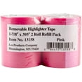 thumbnail image 1 of Lee Products Removable Highlighter Tape 1-7/8"X393" 2/Pkg-Pink, 1 of 1