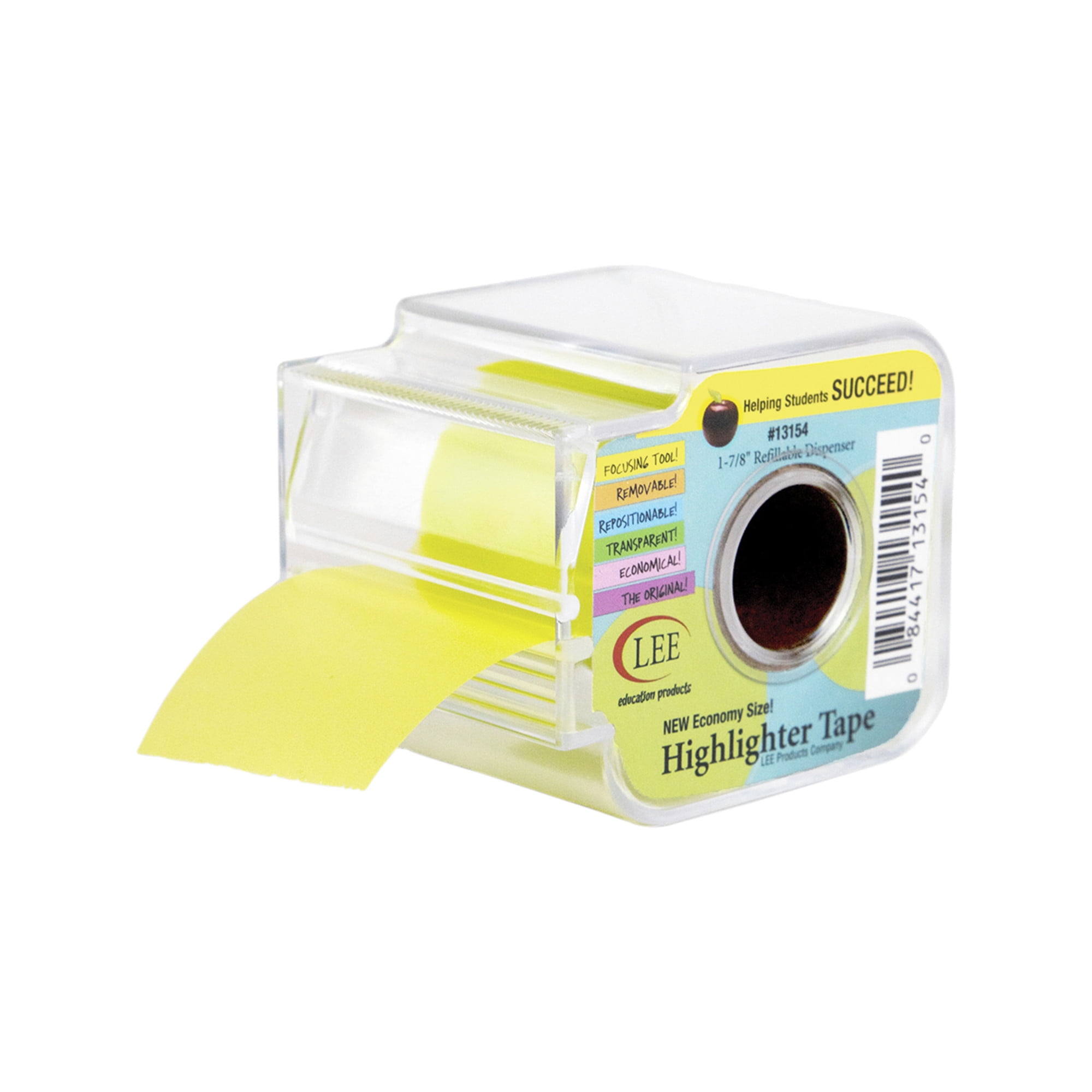 Lee Removable Wide Highlighter Tape 17/8 X 393 inches, Yellow with
