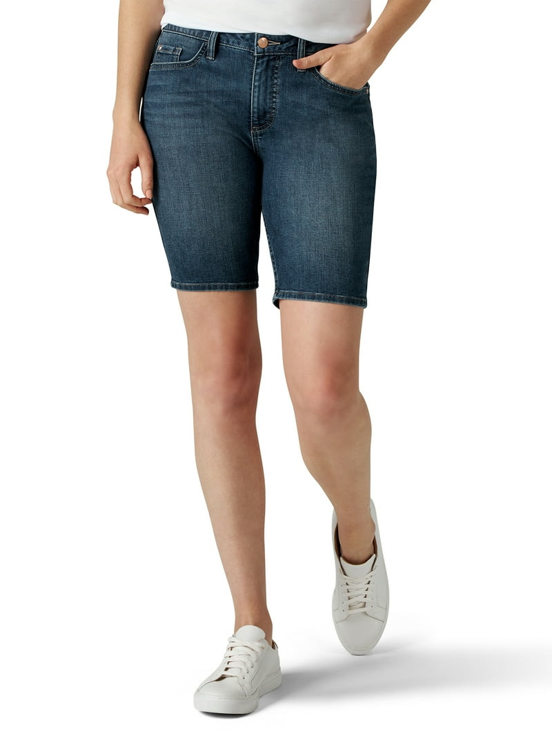 Lee Riders Women's Mid Rise Bermuda Shorts, Casual Denim, - Main Image