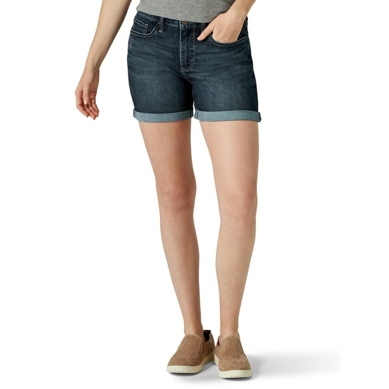 Lee Riders Women s Denim Cuffed Short Walmart
