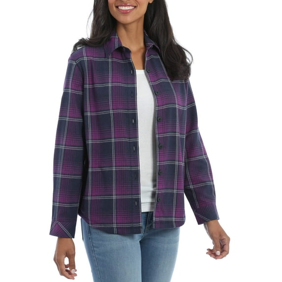 Lee Riders Women's Fleece Lined Flannel Shirt