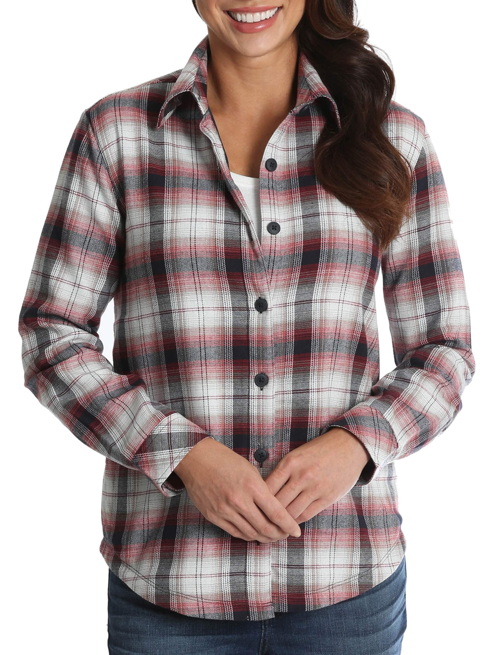 walmart women's lee flannel shirts