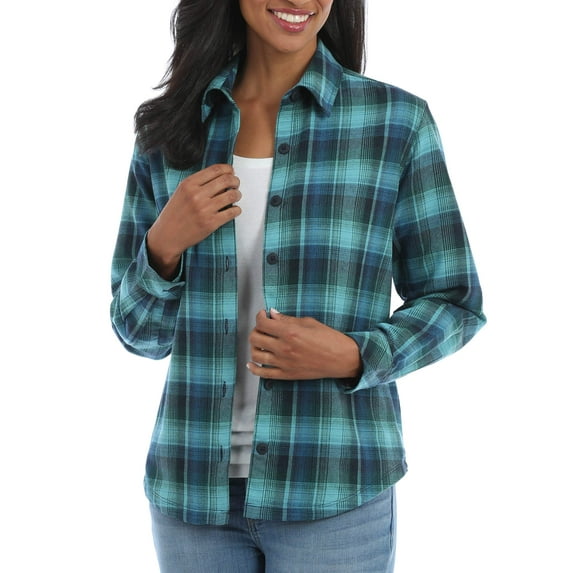 Lee Riders Women's Fleece Lined Flannel Shirt