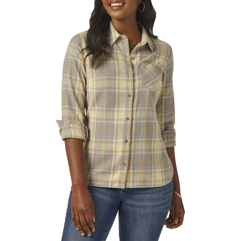 walmart women's lee flannel shirts