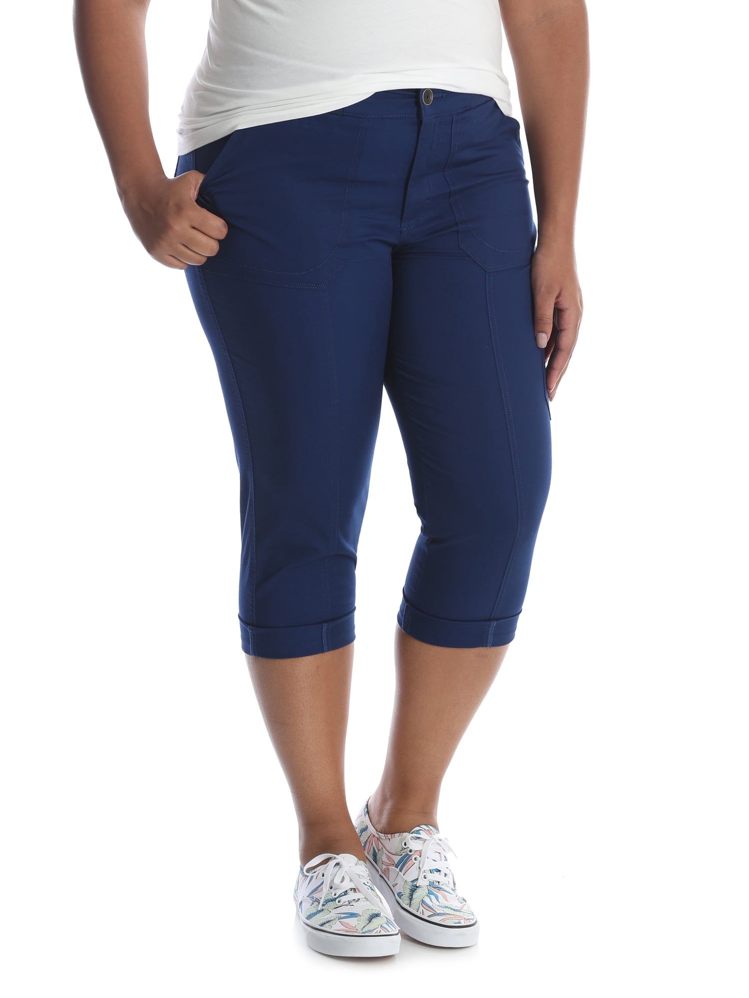 Lee Riders Women's Plus Size Utility Cargo Skimmer Pant