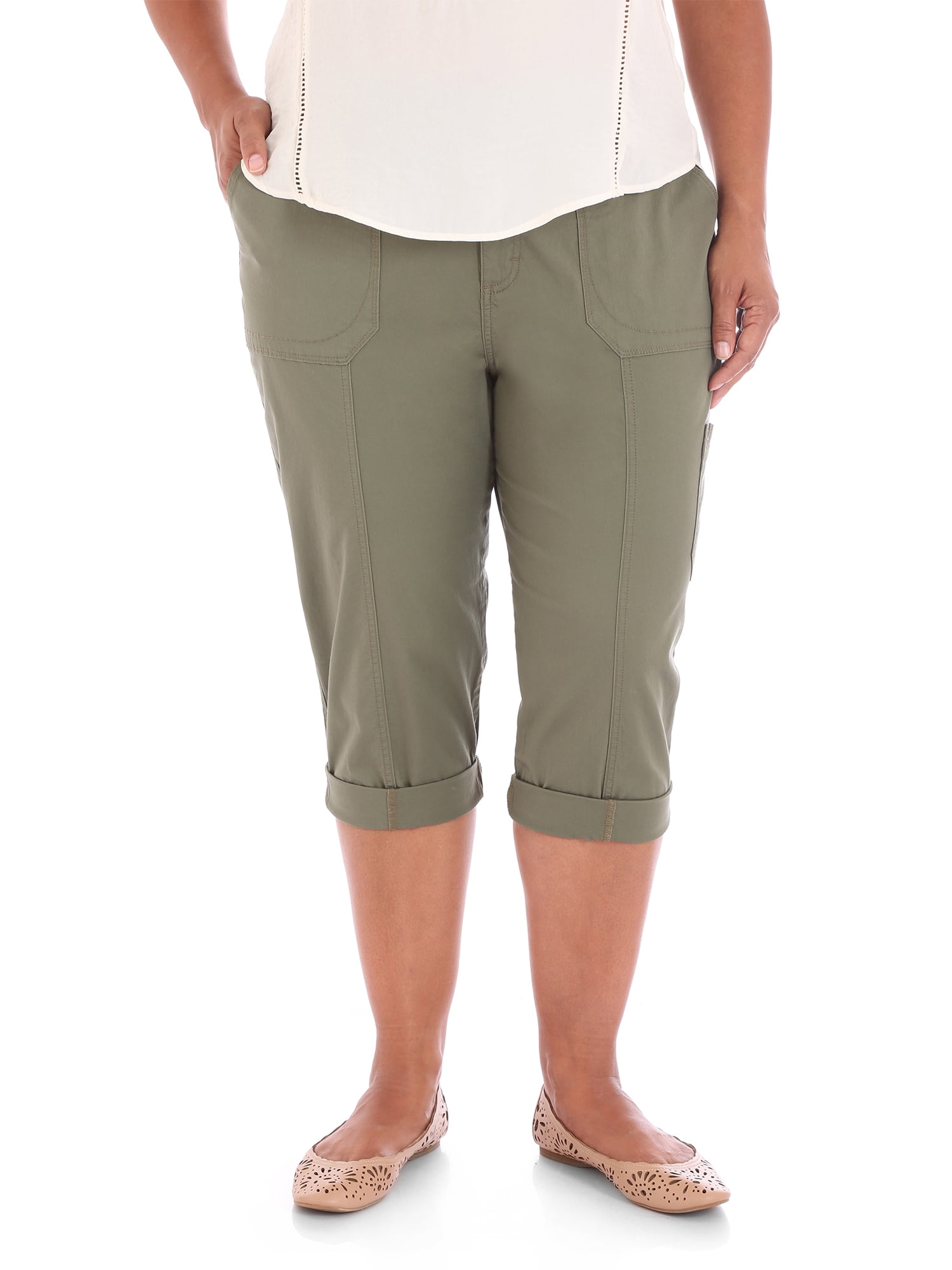 Lee Riders Women's Plus Size Utility Cargo Skimmer Pant