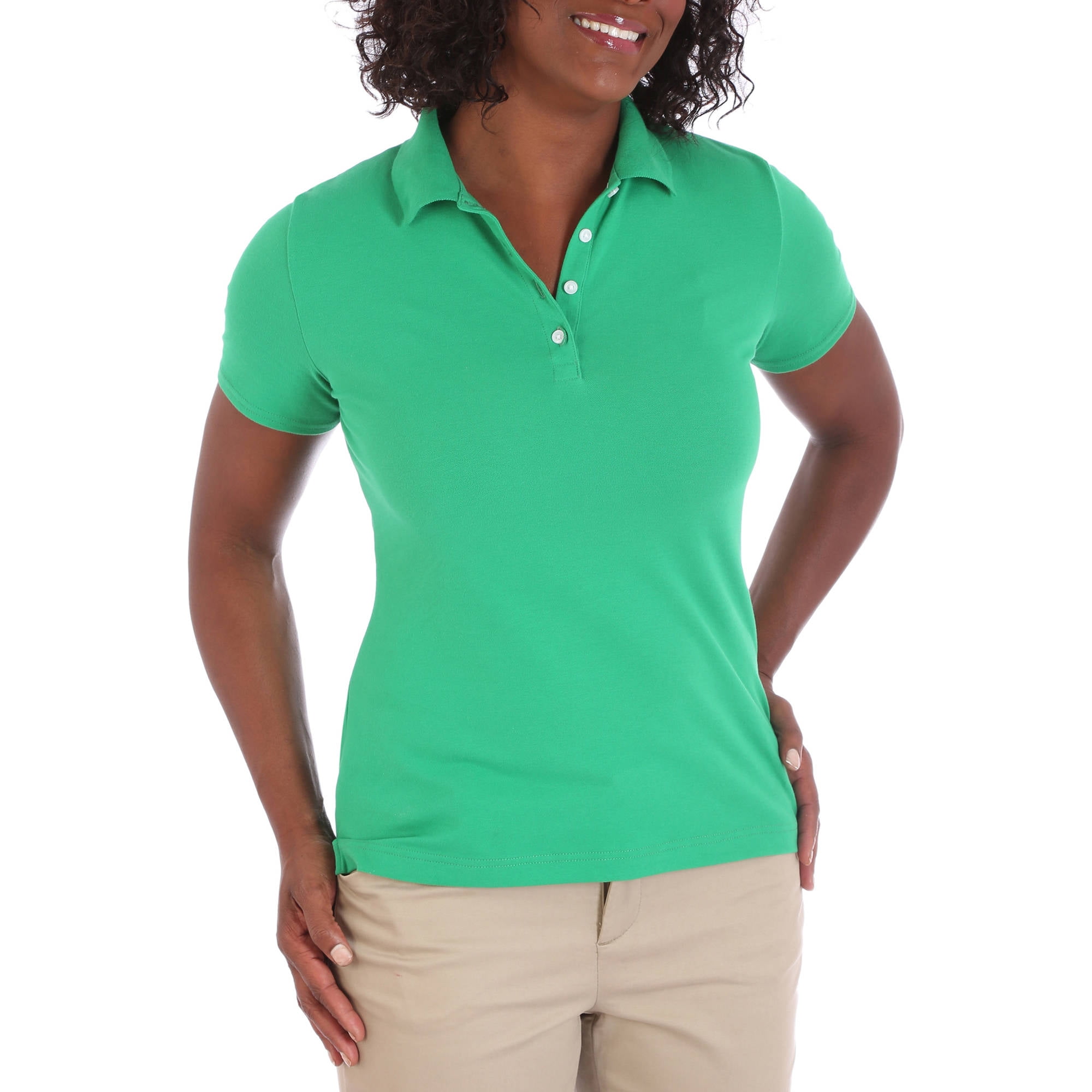 Lee Riders Women's Short Sleeve Knit Polo