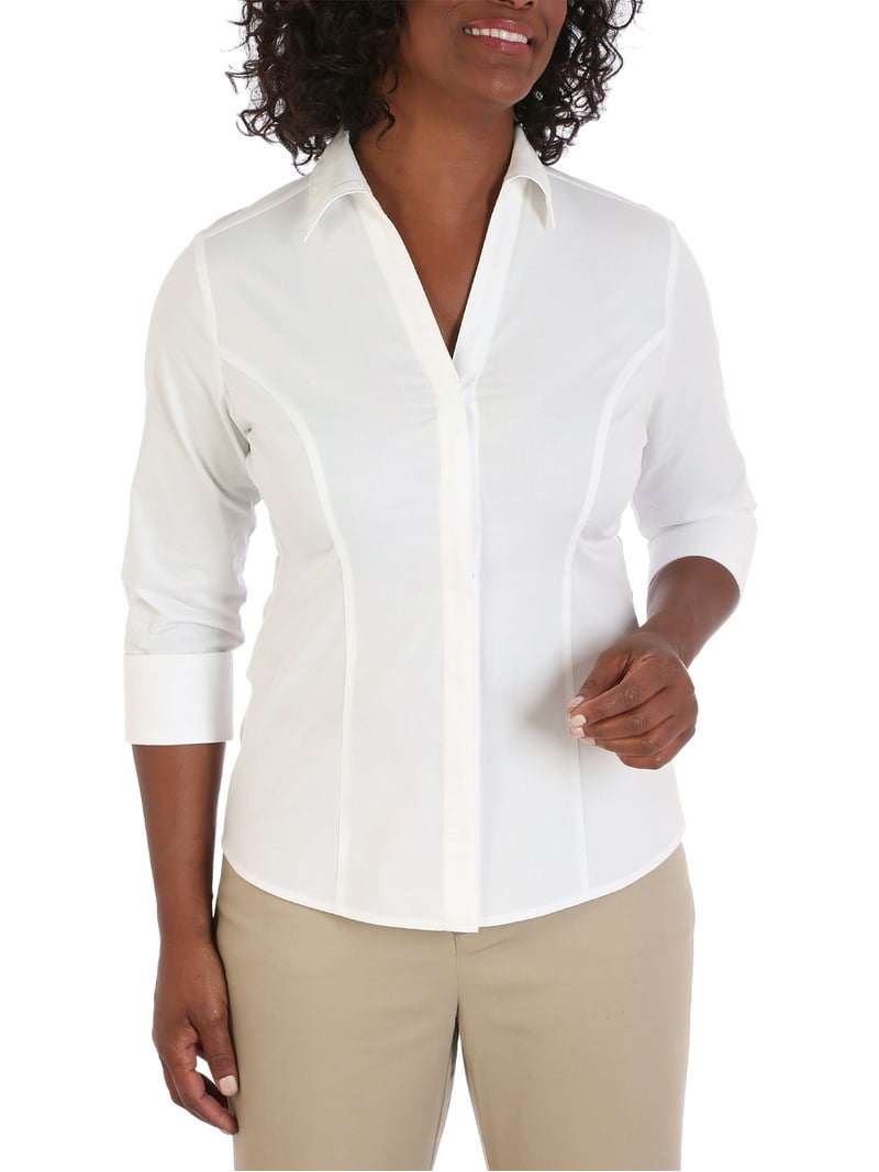 Lee Riders Women's ¾ Sleeve Classic Career Shirt