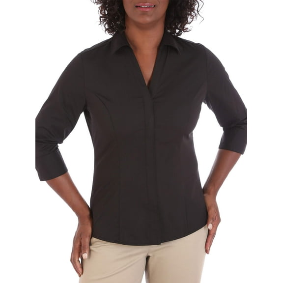 Lee Riders Women's ¾ Sleeve Classic Career Shirt